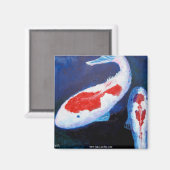 魚1匹、魚2匹 マグネット (正面/裏面)