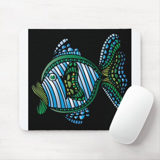 魚1 マウスパッド (マウス)