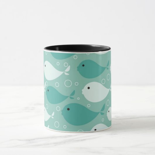 魚2と模造して下さい マグカップ (中央)