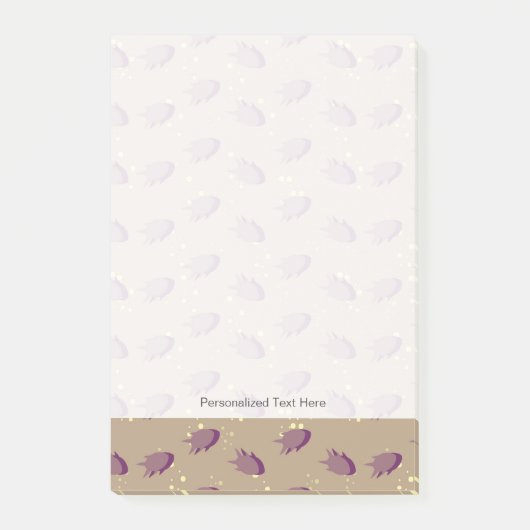 魚2の柄 ポストイット (正面)