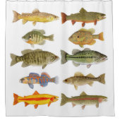 魚2シャワーカーテン シャワーカーテン (正面)