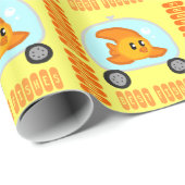 魚2.0の誕生日の包装紙の黄色 ラッピングペーパー (ロールコーナー)