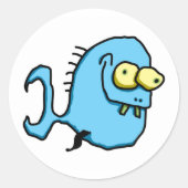 魚4 ラウンドシール (正面)