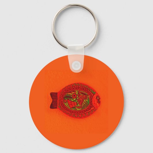 「魚」のキーリング キーホルダー (正面)