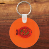 「魚」のキーリング キーホルダー (正面)