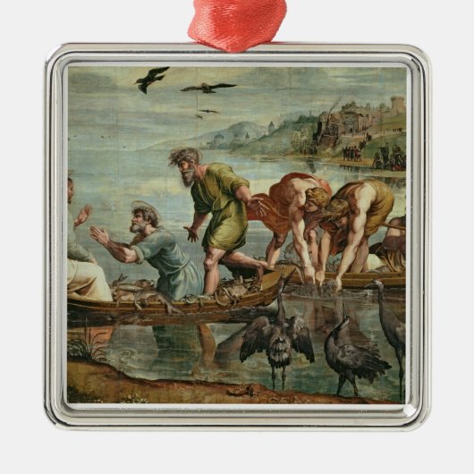 魚(の奇跡的な草案のための漫画 メタルオーナメント (正面)