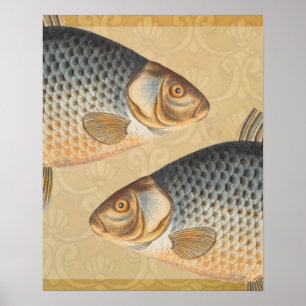 魚+アートワーク+デザイン+魚釣り+魚 ポスター