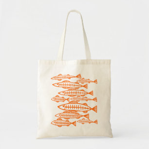 魚-オレンジの多く トートバッグ