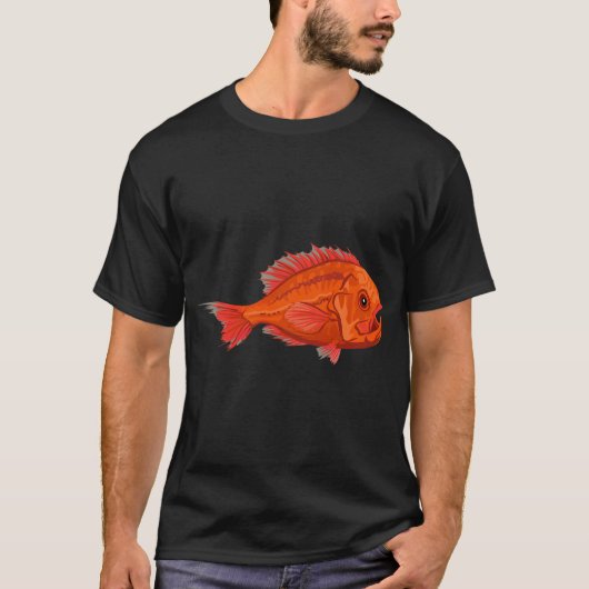 魚: オレンジラフィー Tシャツ (正面)