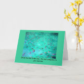 魚 カード (黄色い花)