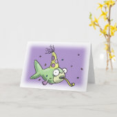 魚 カード (黄色い花)