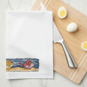 魚 – キッチンタオル (四つ折り)