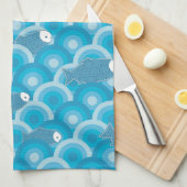 魚 キッチンタオル (四つ折り)