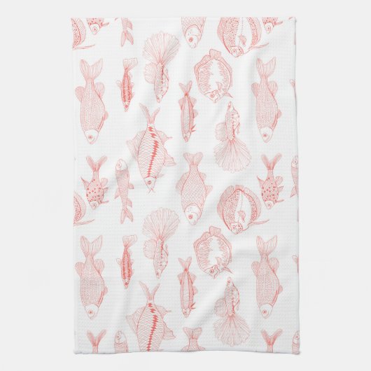 魚 キッチンタオル (縦)