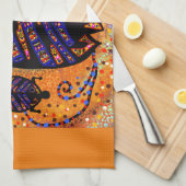 魚 キッチンタオル (四つ折り)