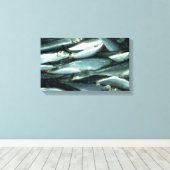 魚 キャンバスプリント (インサイチュ (ウッドフロア))