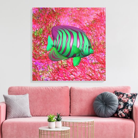 魚 キャンバスプリント (インサイチュ (リビング))