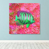 魚 キャンバスプリント (インサイチュ (ウッドフロア))