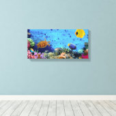 魚 キャンバスプリント (インサイチュ (ウッドフロア))