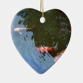 魚、コイカルプス入り池 セラミックオーナメント (右)