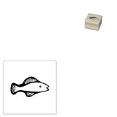 魚/シーフードの食事スタンプメニュー選択クリーンカット ラバースタンプ (押印)