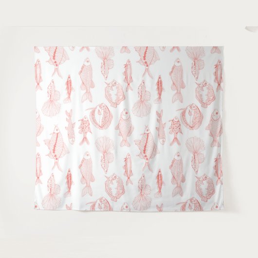 魚 タペストリー (正面(横))