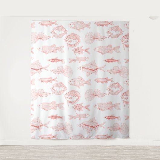 魚 タペストリー (正面)