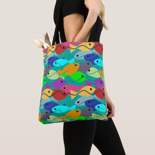 魚 トートバッグ (クローズアップ)