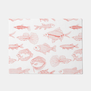 魚 ドアマット