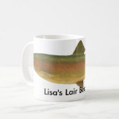 魚-ニジマス- Salmoのgairdneriiの広告宣伝 コーヒーマグカップ (正面左)