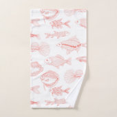 魚 バスタオルセット (ハンドタオル)