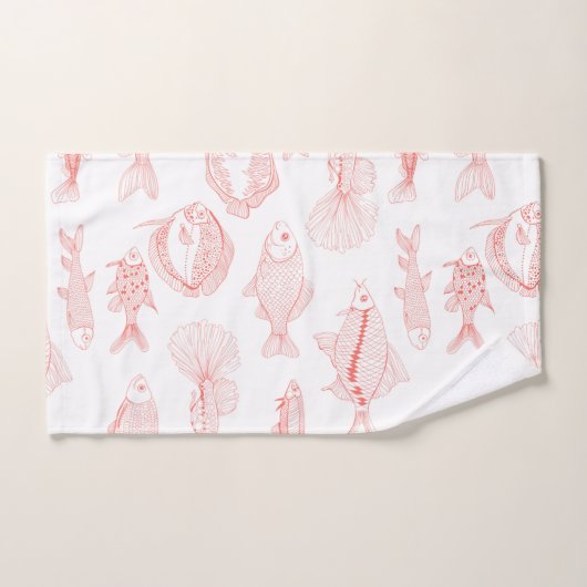 魚 バスタオルセット (ハンドタオル)