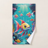 魚 バスタオルセット (ハンドタオル)