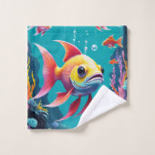 魚 バスタオルセット (ウォッシュタオル)
