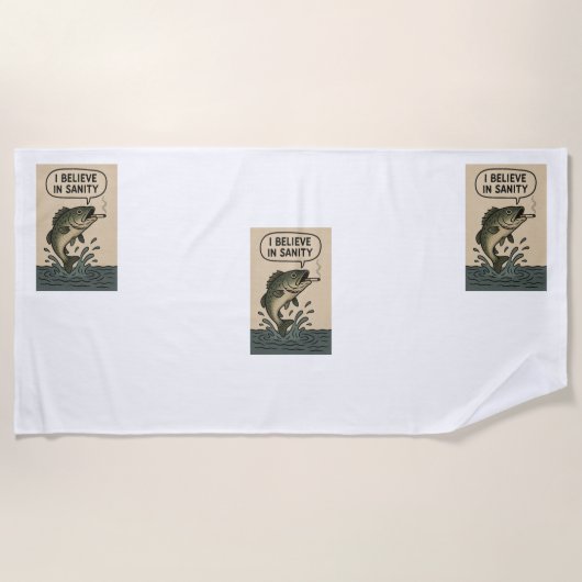 魚 ビーチタオル (正面)