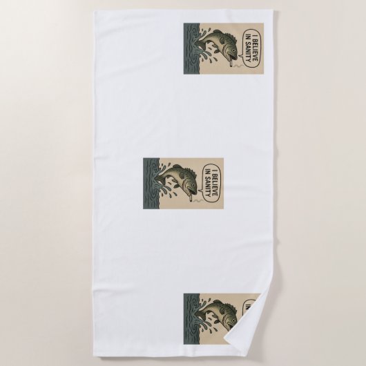 魚 ビーチタオル (正面)