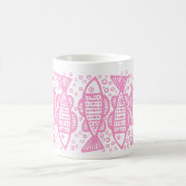 魚 – ピンク コーヒーマグカップ (中央)