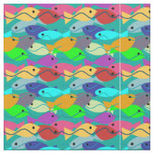 魚 ファブリック (クローズアップ)