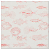 魚 ファブリック (クローズアップ)