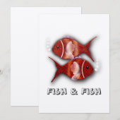 魚＆フィッシュTシャツ 招待状 (正面/裏面)