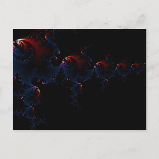 魚 – フラクタル・アート ポストカード (正面)