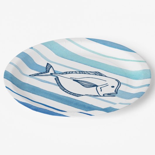 魚 ペーパープレート (アングル)