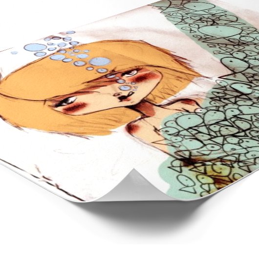 魚 ポスター (角)