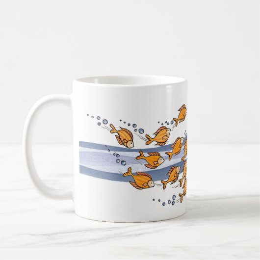 魚-マグの学校 コーヒーマグカップ (左)