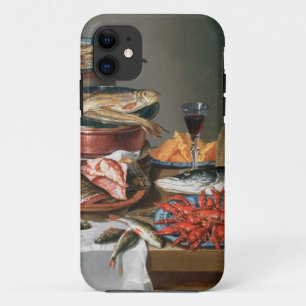 魚、マスおよびベビーのロブスター、1の静物画 iPhone 11 ケース
