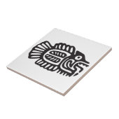 魚、メキシコの象形文字(Maya) タイル (側面)