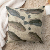 魚(モザイク) クッション (ブランケット)