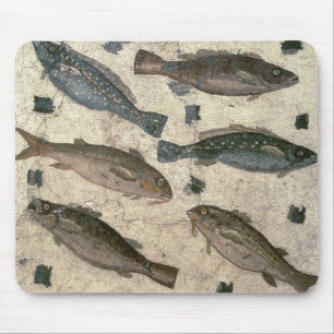 魚(モザイク) マウスパッド