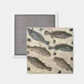 魚（モザイク） マグネット (正面/裏面)