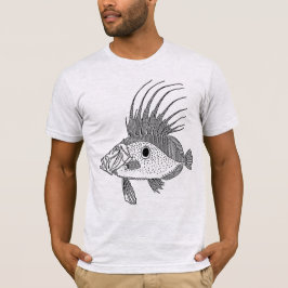 魚(ラインスケッチ) Tシャツ